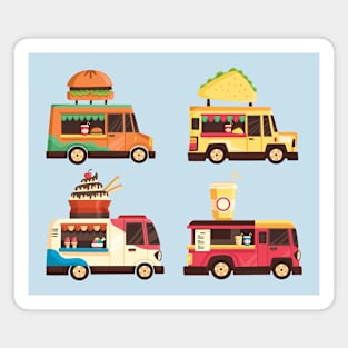 Food trucks funny Magnet